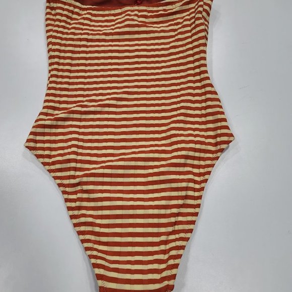 Solid & Striped The Madeline Swimsuit in Bronze Rib Sz SM - Picture 9 of 14